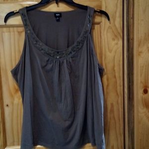 Brown Sparkly tank 3X